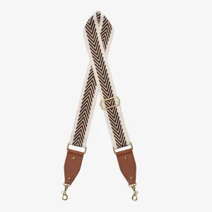 Bag Strap - Woven Arrows Almond
