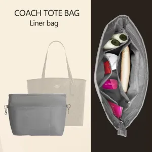 BaginBag | Handbag Organizer For Coach Central Bag | Coach Purse Insert  | Coach Bag Liner | Coach Insert Organizer | Bag Organizer | Coach Organizer | bag Organizer insert | Coach Purse Insert | Organizer inserts for handbags | Coach Inner Bag