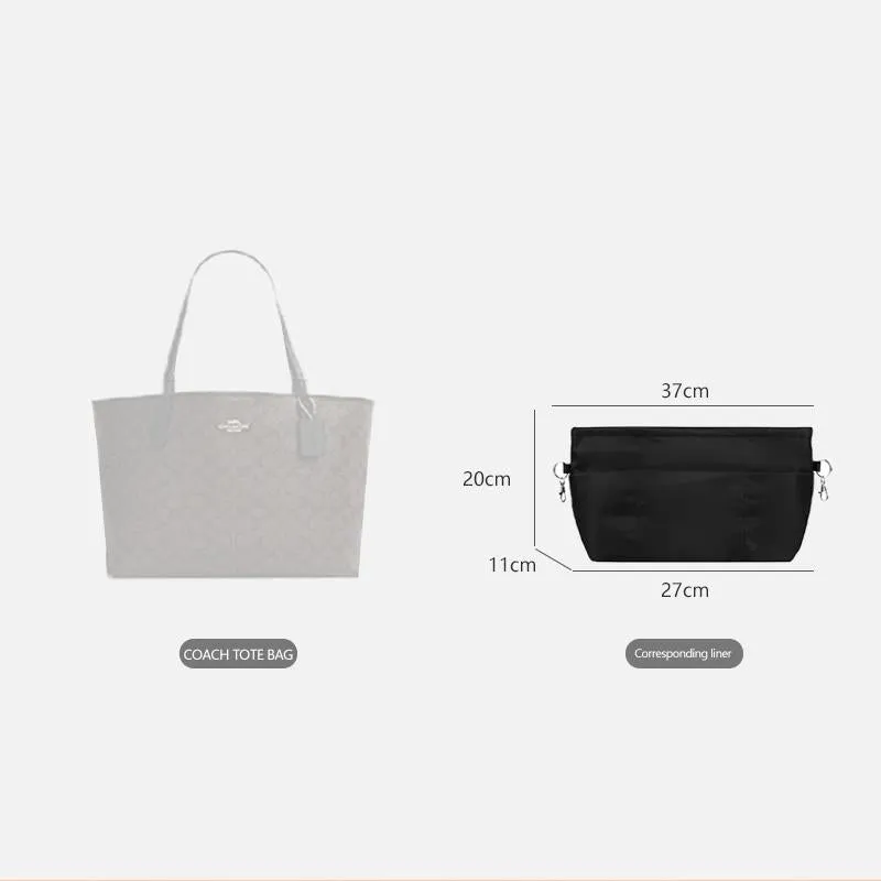BaginBag | Handbag Organizer For Coach Central Bag | Coach Purse Insert  | Coach Bag Liner | Coach Insert Organizer | Bag Organizer | Coach Organizer | bag Organizer insert | Coach Purse Insert | Organizer inserts for handbags | Coach Inner Bag