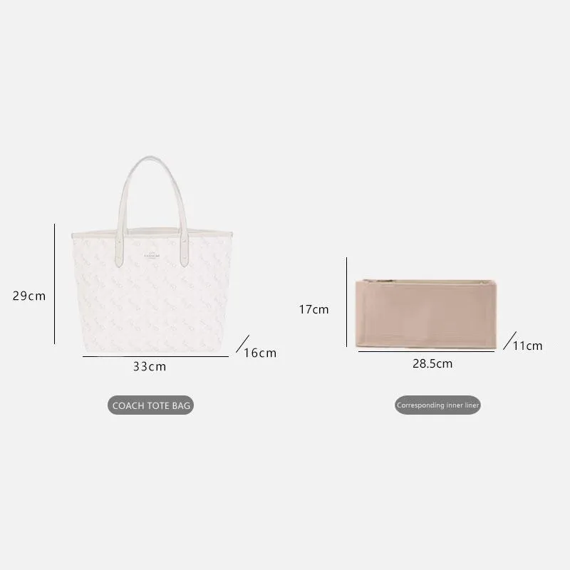 BaginBag | Handbag Organizer For Coach Central bag  | Coach Purse Insert  | Coach Bag Liner | Coach Insert Organizer | Bag Organizer | Coach Organizer | Luxury bag | Organizer inserts for handbags | Tote bag organizer  | Coach Inner Bag