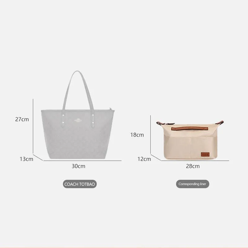 BaginBag | Handbag Organizer For Coach Central bag  | Coach Purse Insert  | Coach Bag Liner | Coach Insert Organizer | Coach Organizer | Coach Organizer | Luxury bag | Coach Purse Insert | Coach Bag Protector | Coach Inner Bag