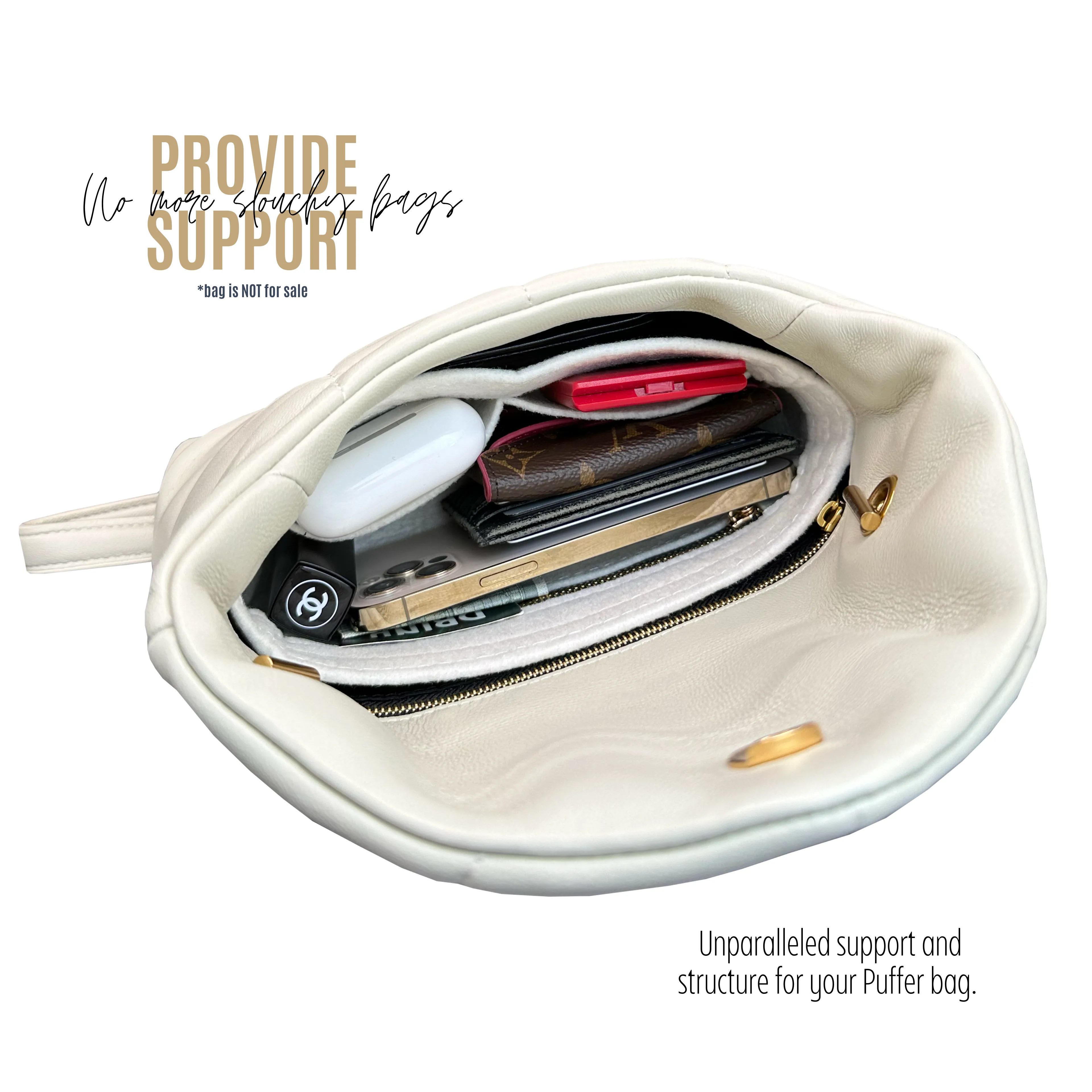 BaginBag | Handbag Organizer For YSL LouLou Puffer Shoulder Bag | Designer Purse Insert  | Bag Liner | Bag Insert Organizer | YSL Organizer | Bag Organizer | Luxury bag |  Bag protector | YSL Insert |