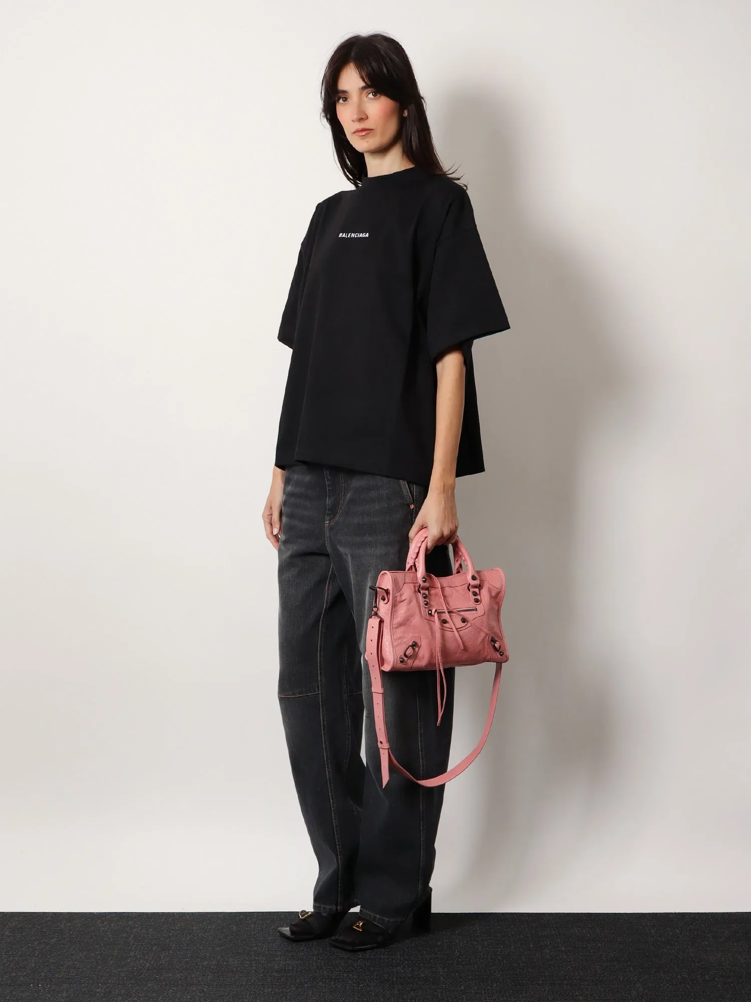 Balenciaga Le City Leather Shoulder Bag