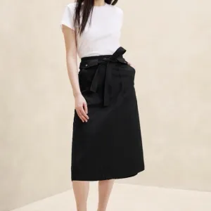 Banana Republic | Black Fit and Flare Utility Pocket Skirt Size 8 NWT