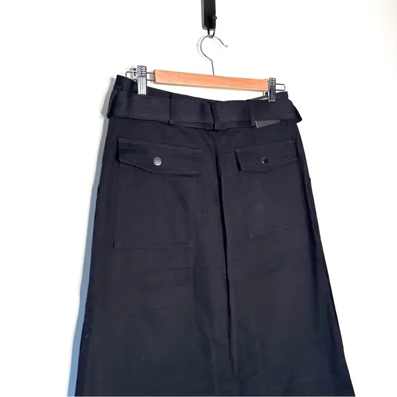 Banana Republic | Black Fit and Flare Utility Pocket Skirt Size 8 NWT