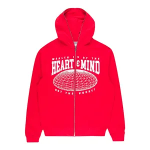 BB HMU Zip Front Hoodie - Red