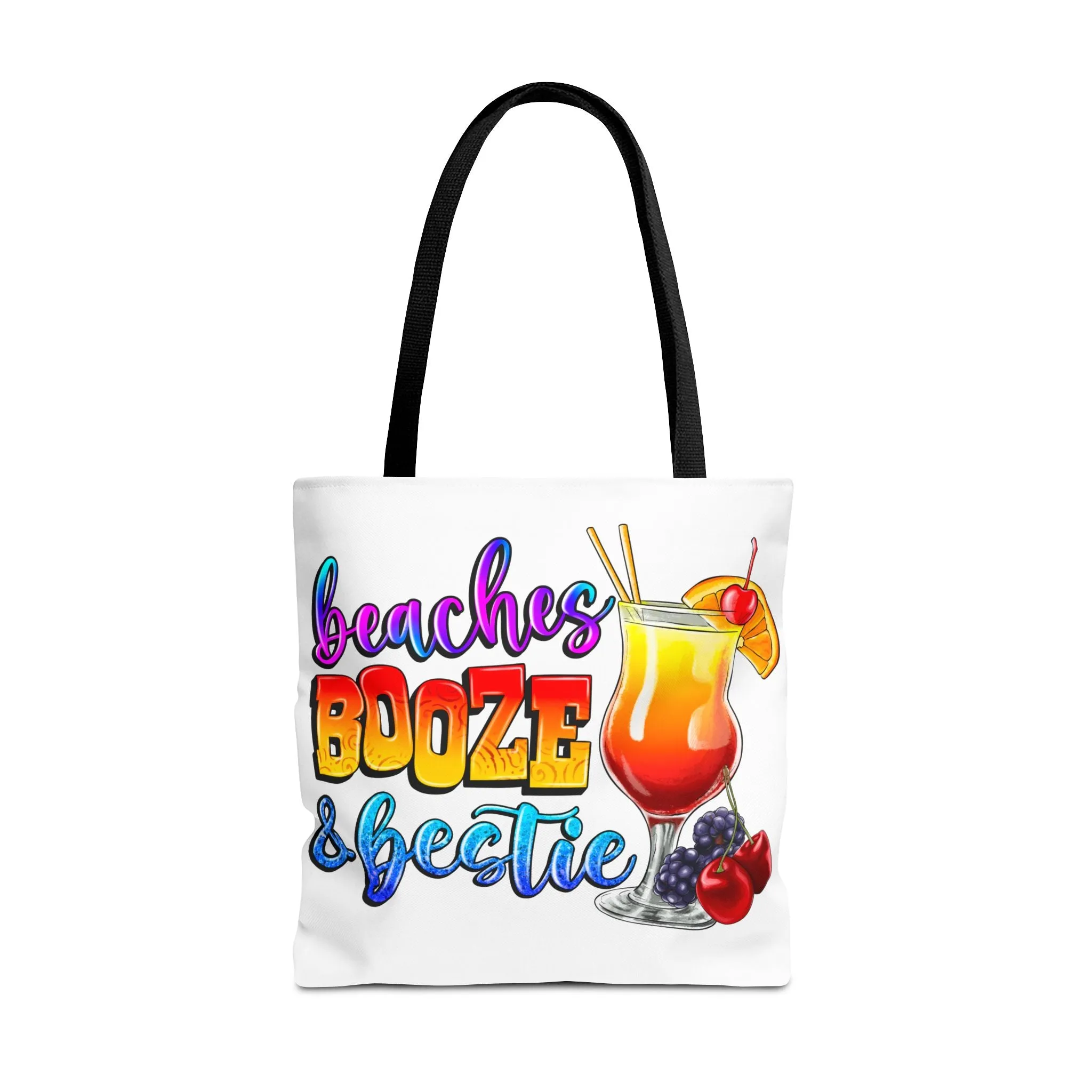 Beaches Booze and Bestie Tote Bag