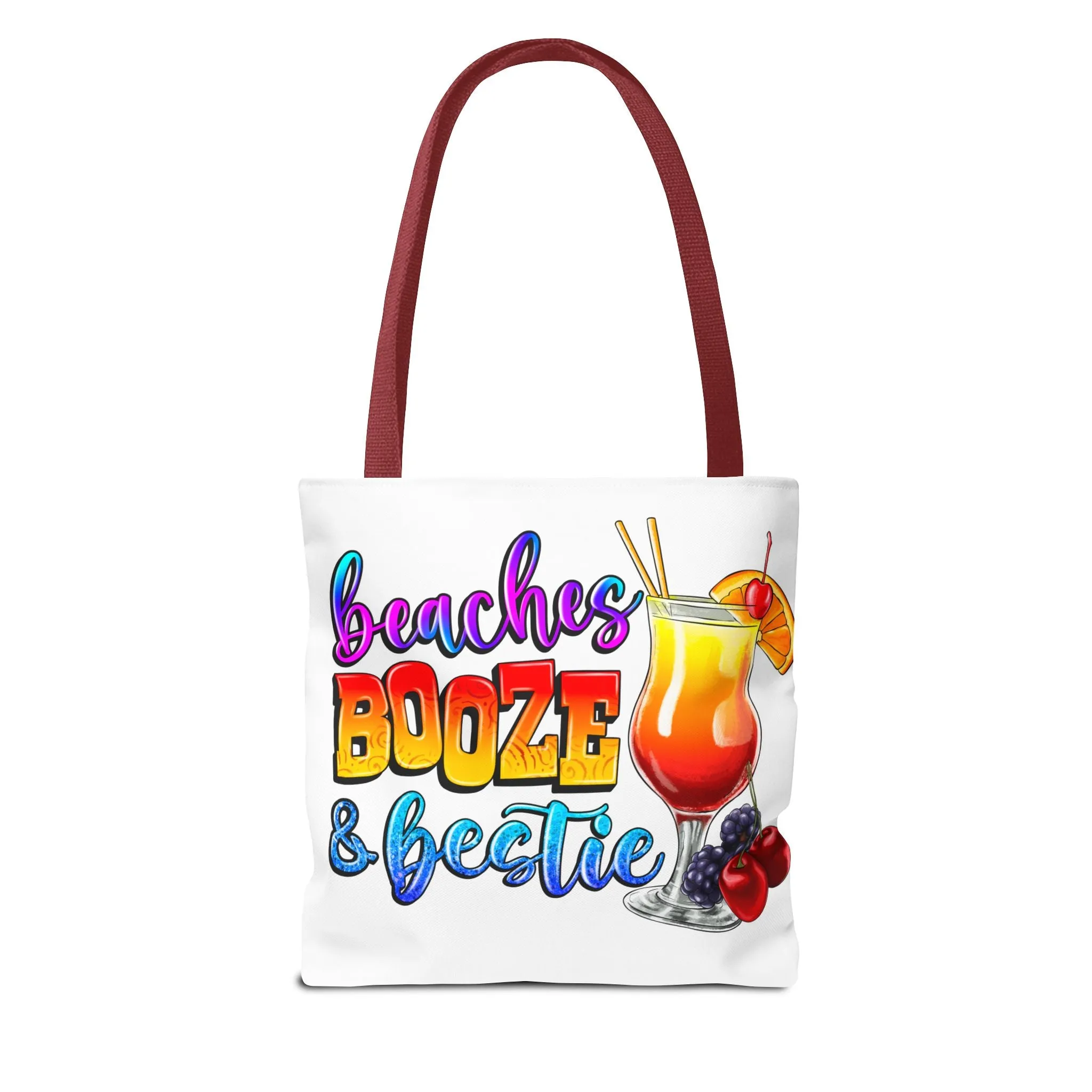 Beaches Booze and Bestie Tote Bag