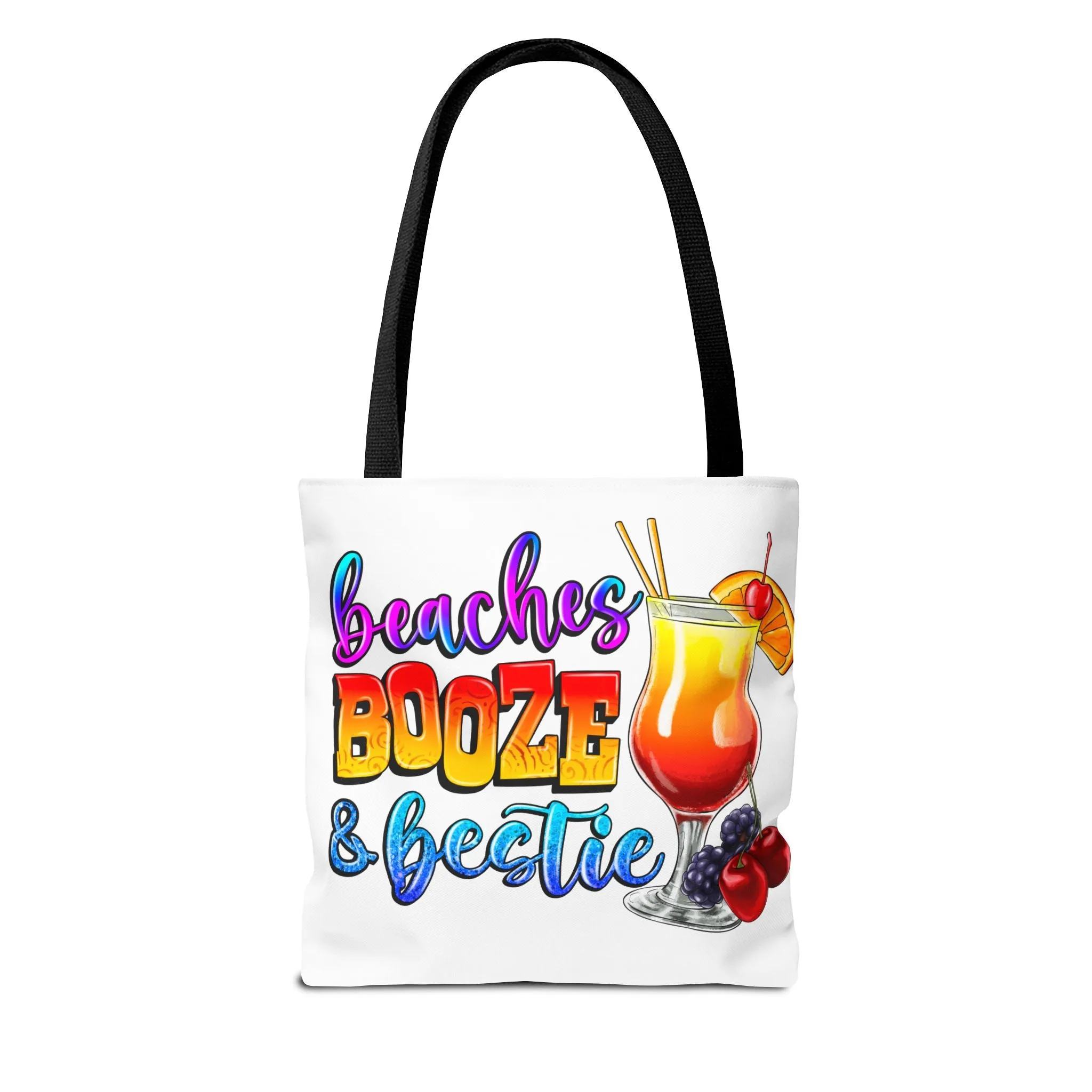 Beaches Booze and Bestie Tote Bag