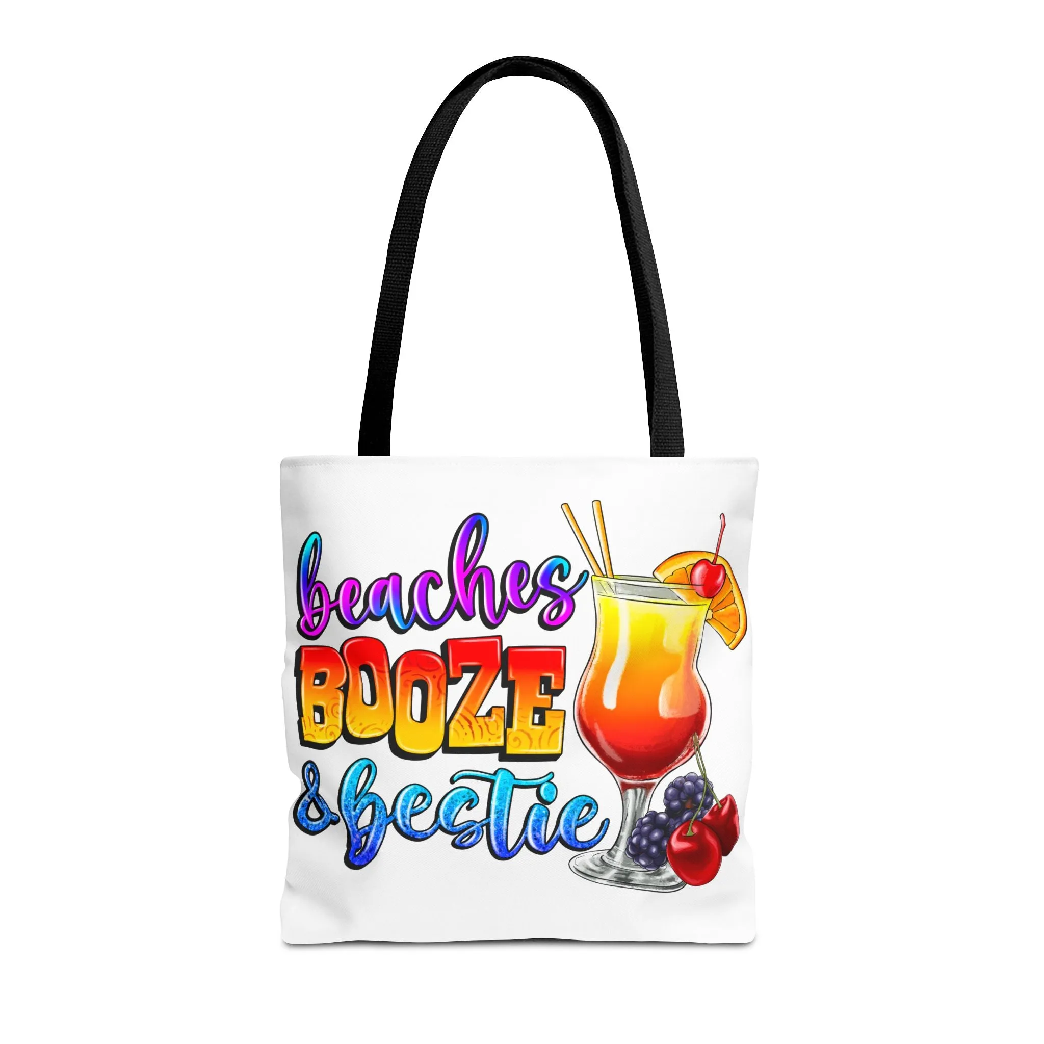 Beaches Booze and Bestie Tote Bag