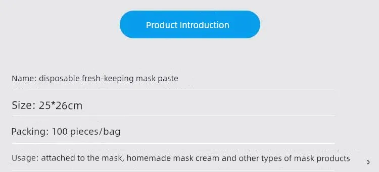 Beauty Salon Plastic Spa Tools Transparent Mask