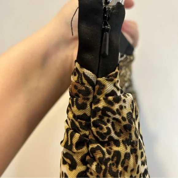Bebe Y2K Cheetah Animal Print Mini Skirt