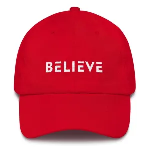 Believe Adjustable Cotton Baseball Cap (Dad Hat)
