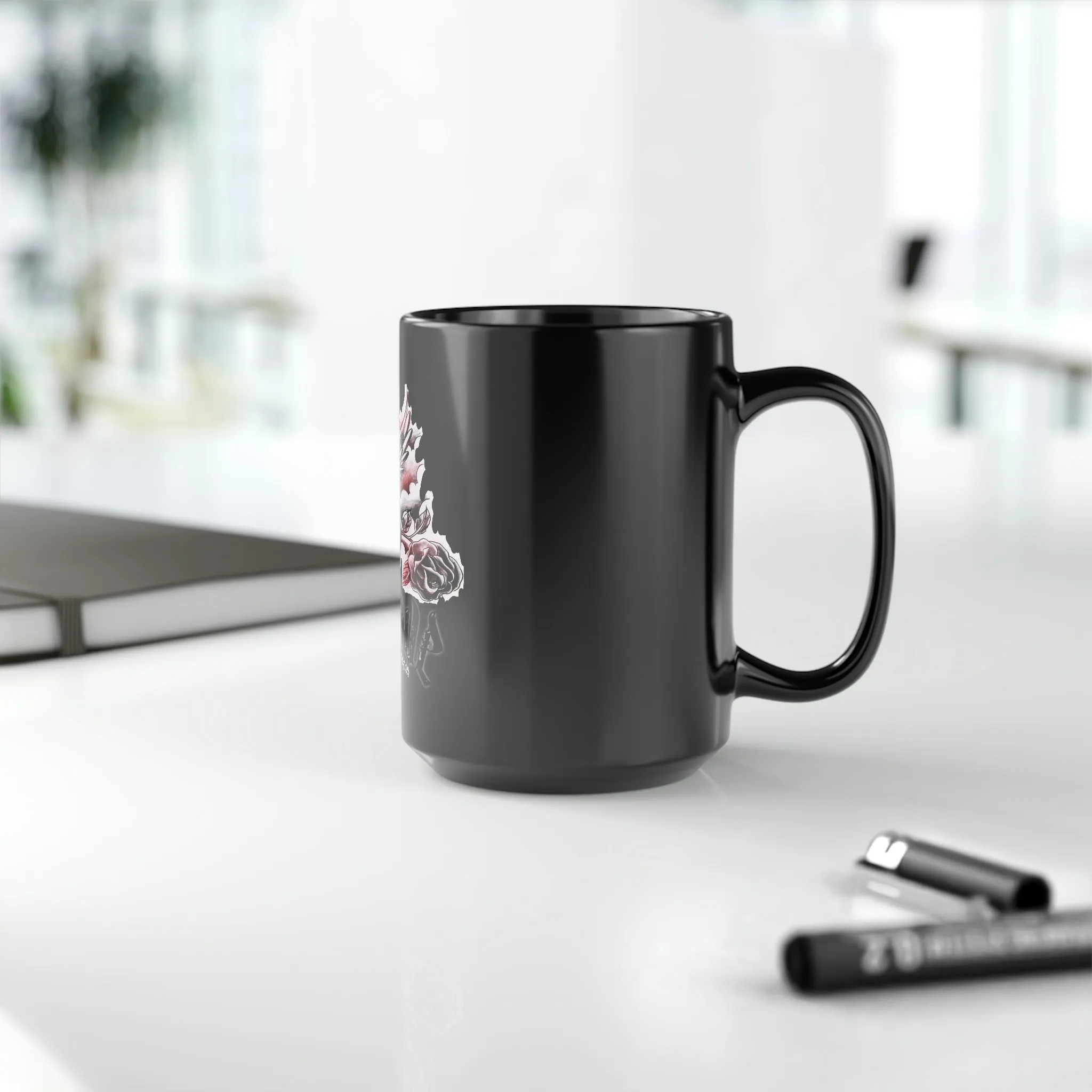Believe E.L. Black Mug, 15oz