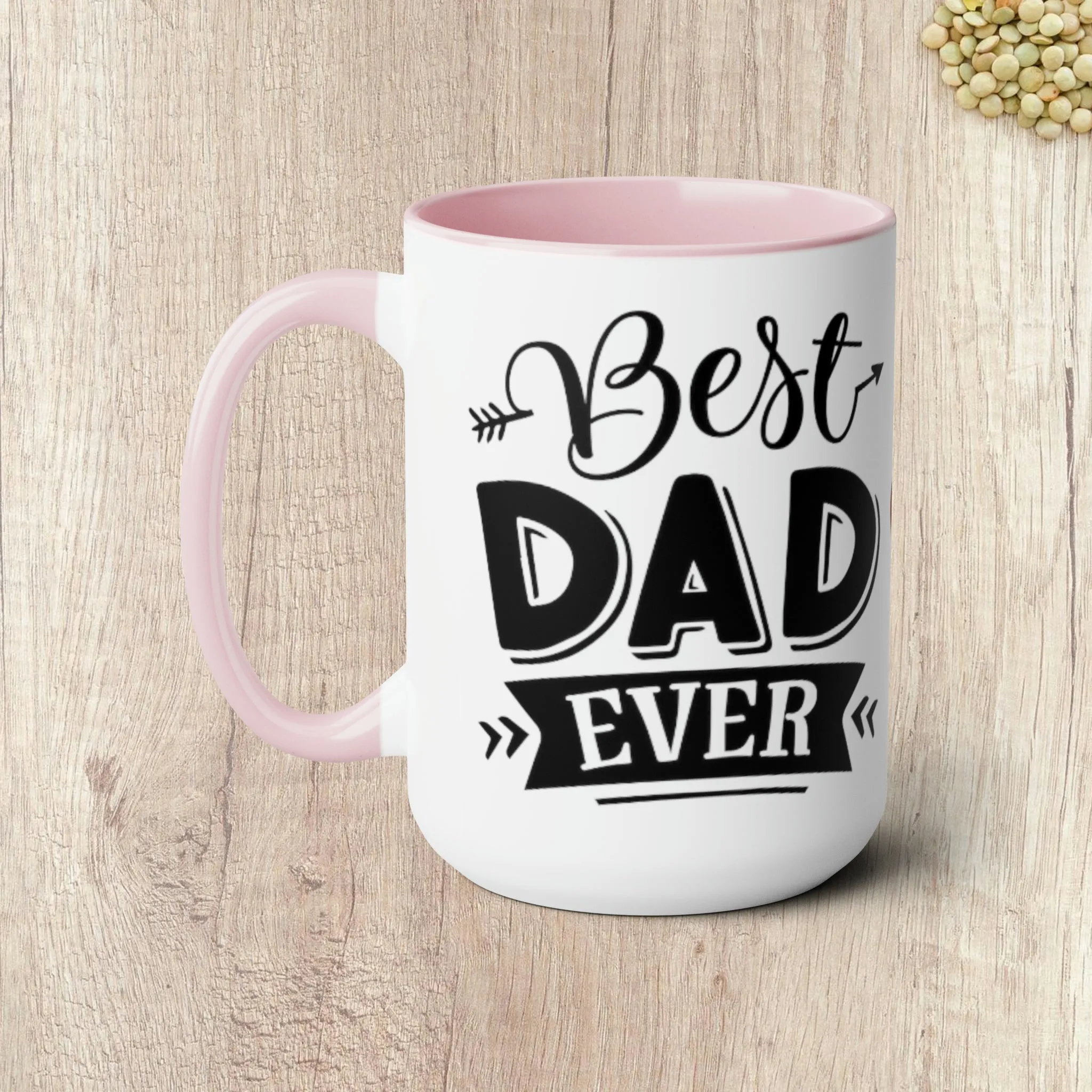 BEST DAD EVER - Two-Tone Coffee Mug - 15oz - 5 Color Options