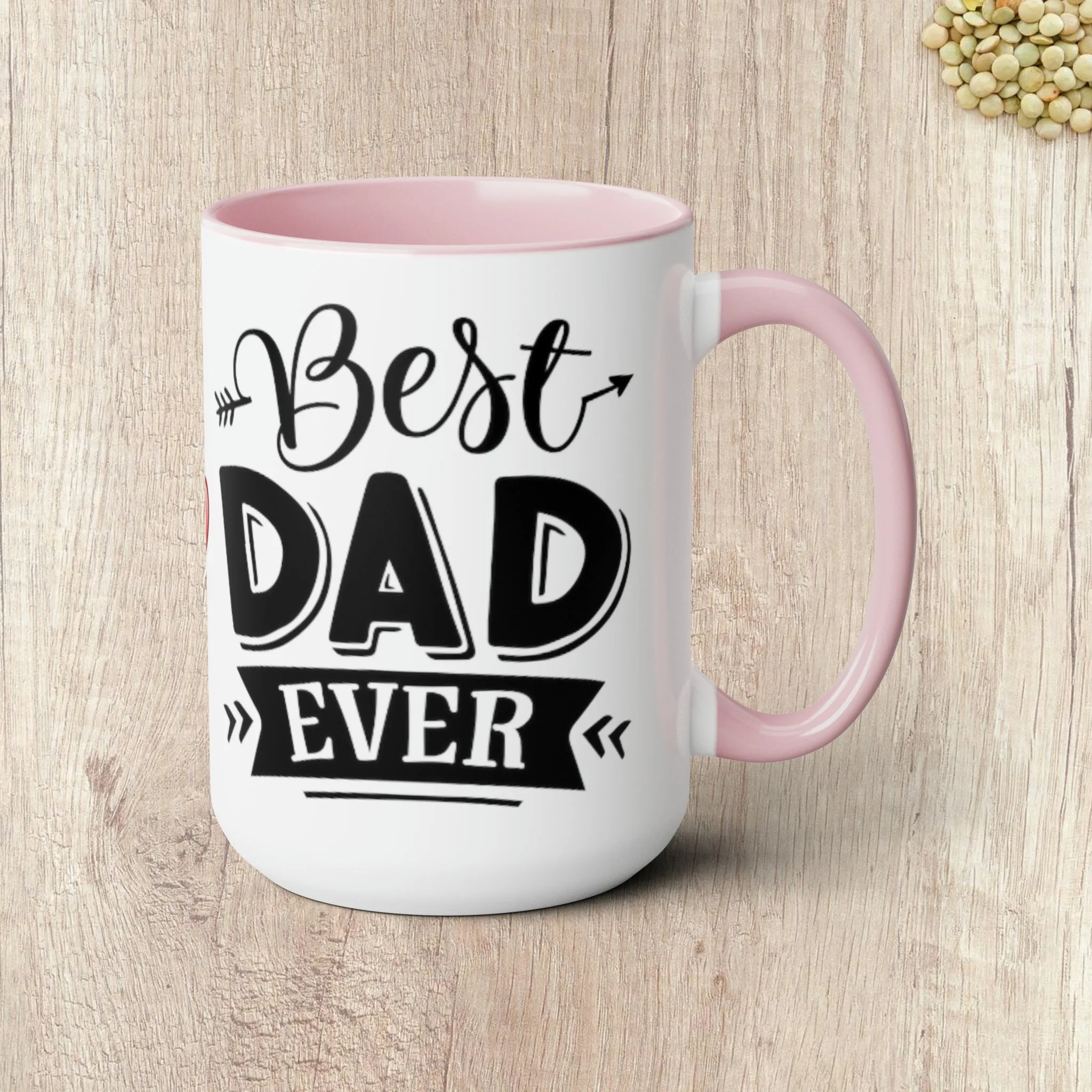 BEST DAD EVER - Two-Tone Coffee Mug - 15oz - 5 Color Options