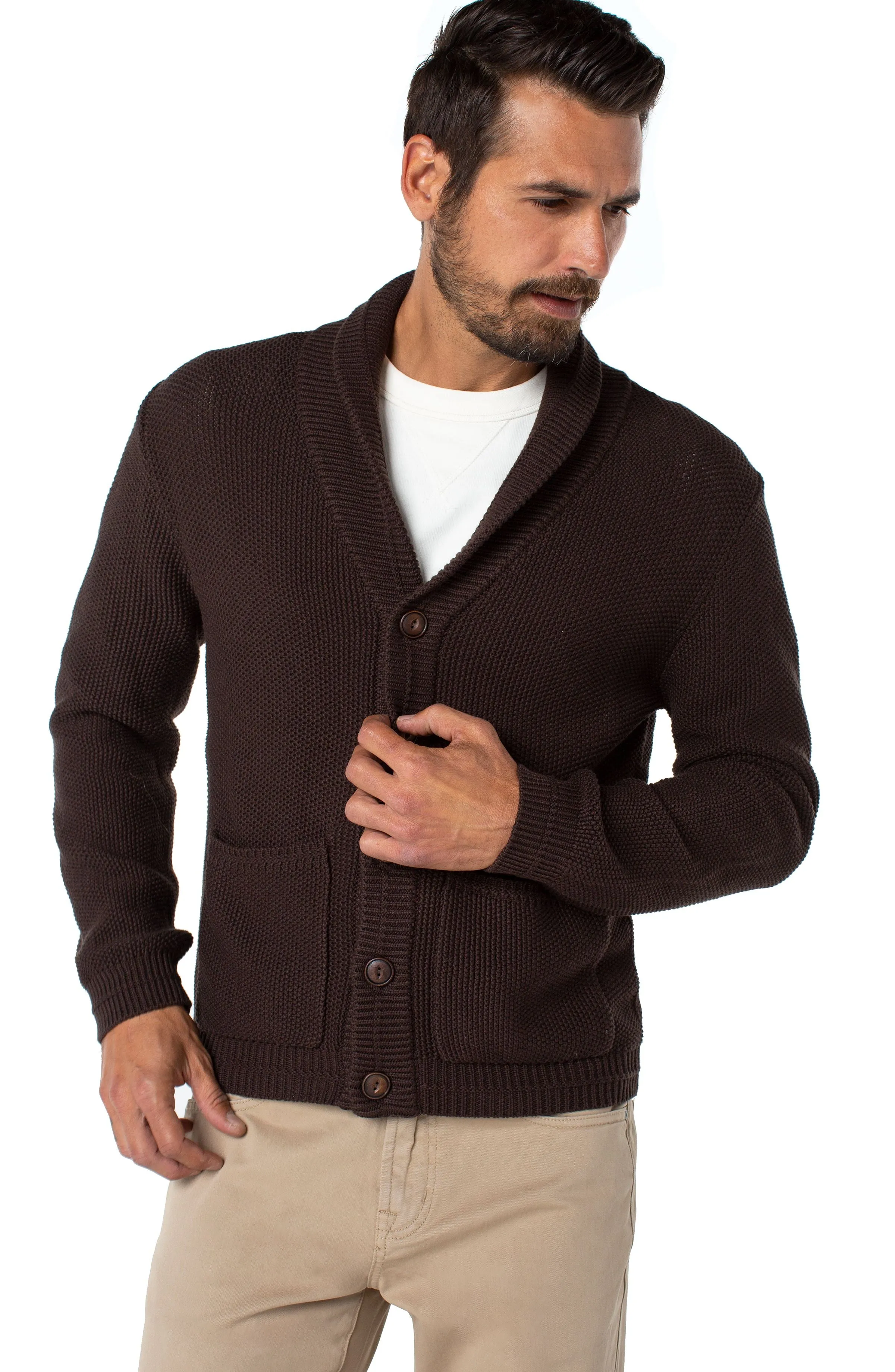 Birdseye Stitch Cardigan