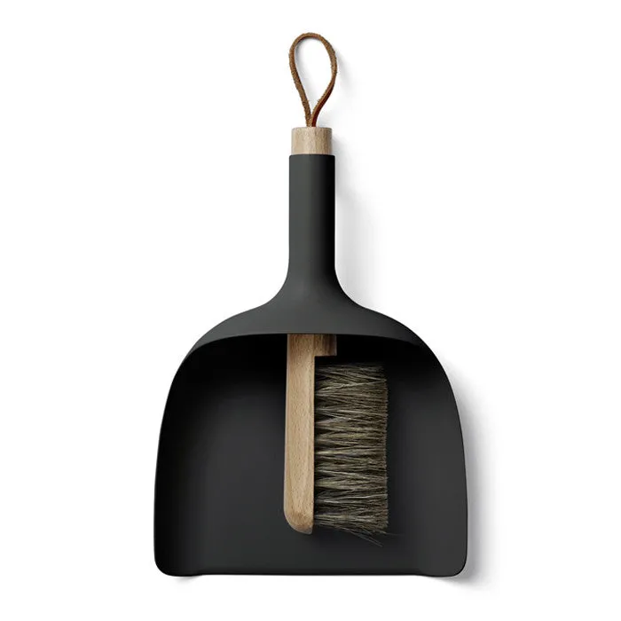 Black Sweeper & Dustpan Set
