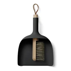 Black Sweeper & Dustpan Set