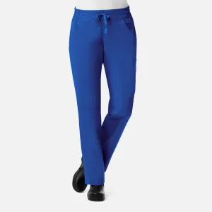 Blossom Signature 8102 Ladies Mesh Pocket 3-Quaters Elastic Band Pant Royal Blue