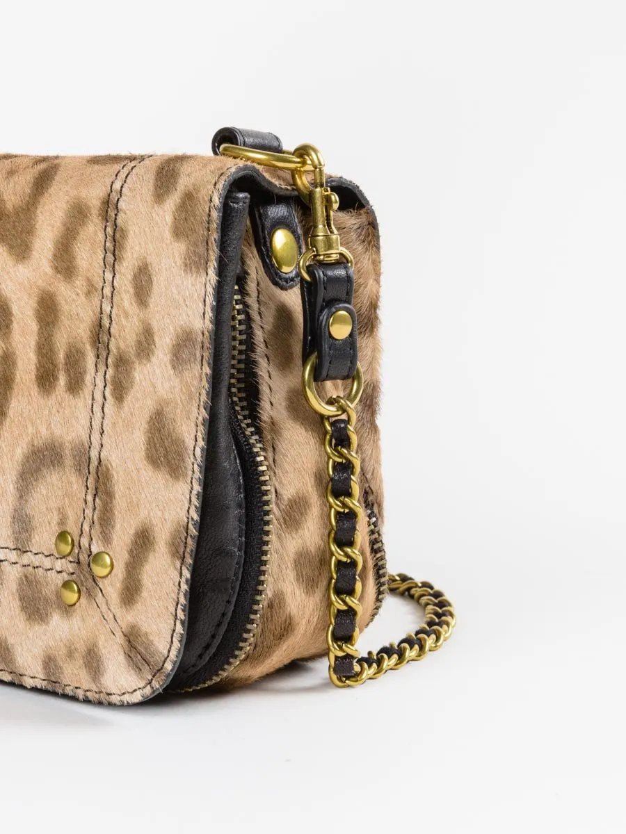 bobi shoulder bag - leopard sauvage