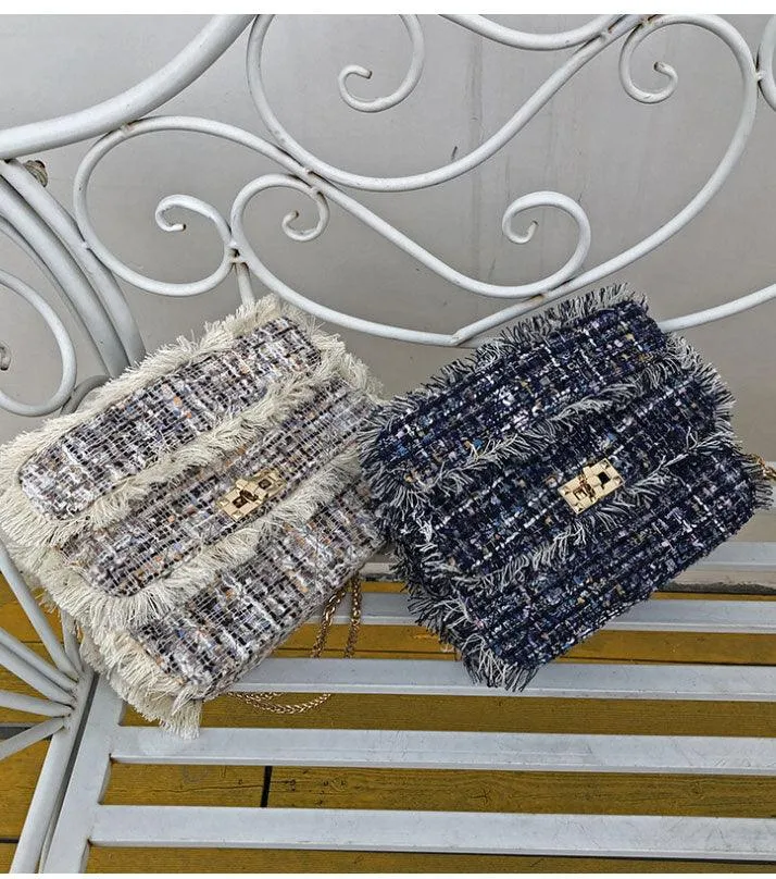 Boho Rug Sling Leather Multicolored Handbag