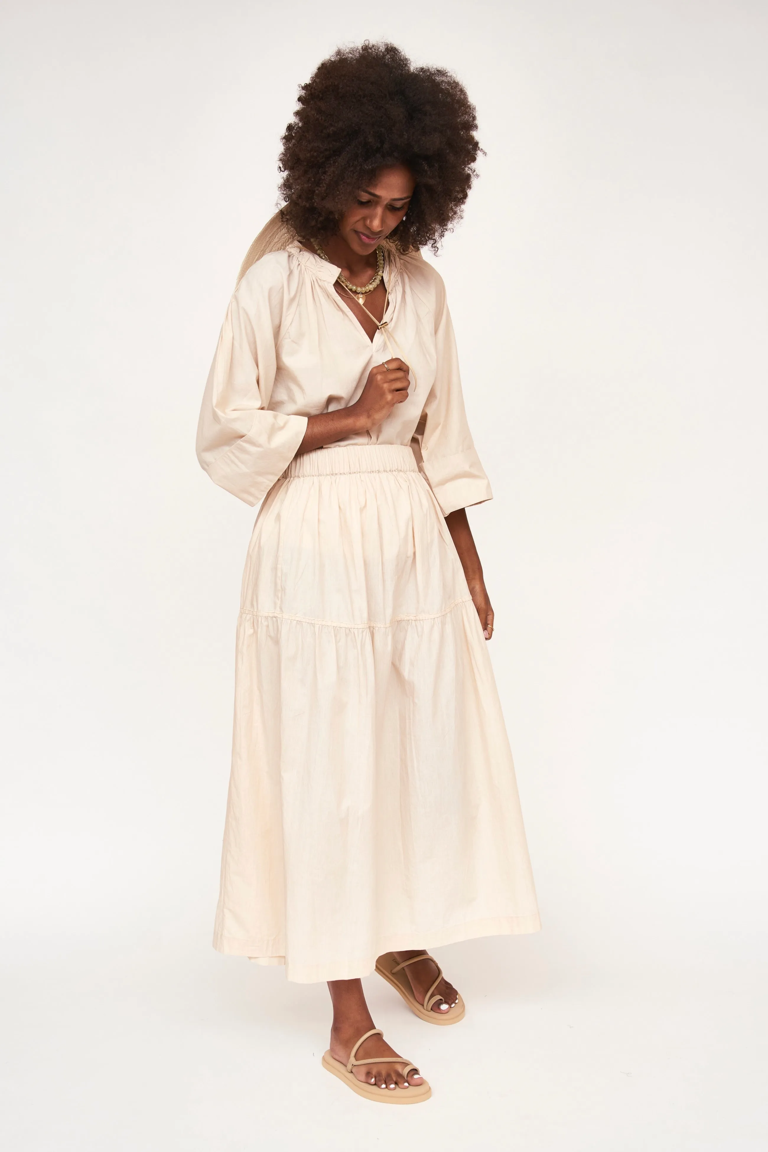 Brighton Skirt in Parchment