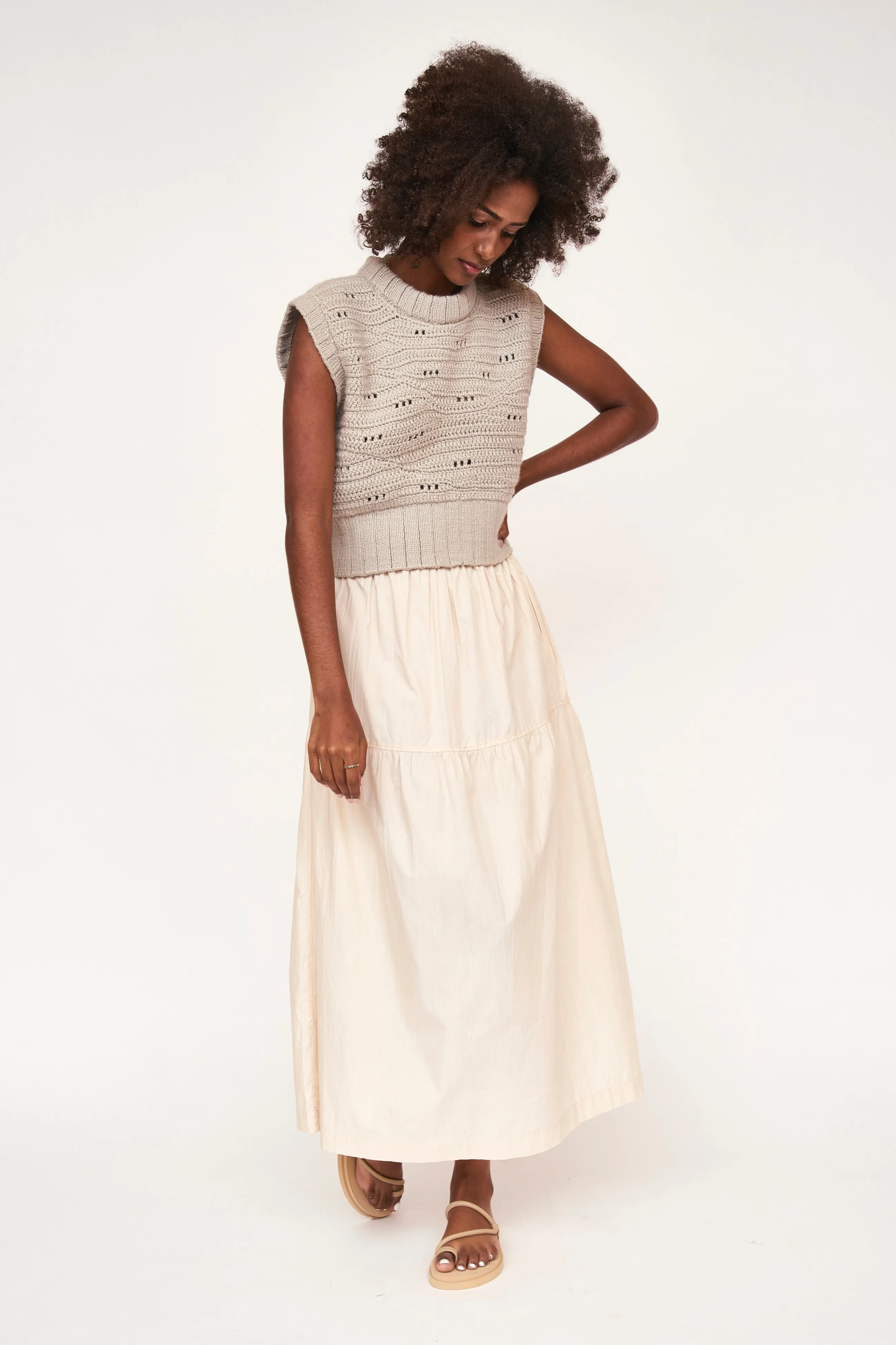 Brighton Skirt in Parchment
