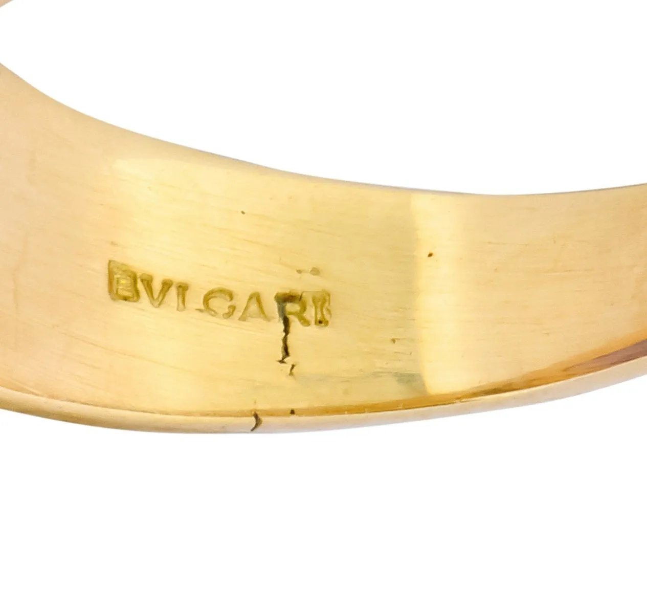 Bulgari Amethyst Diamond 18 Karat Gold Ring
