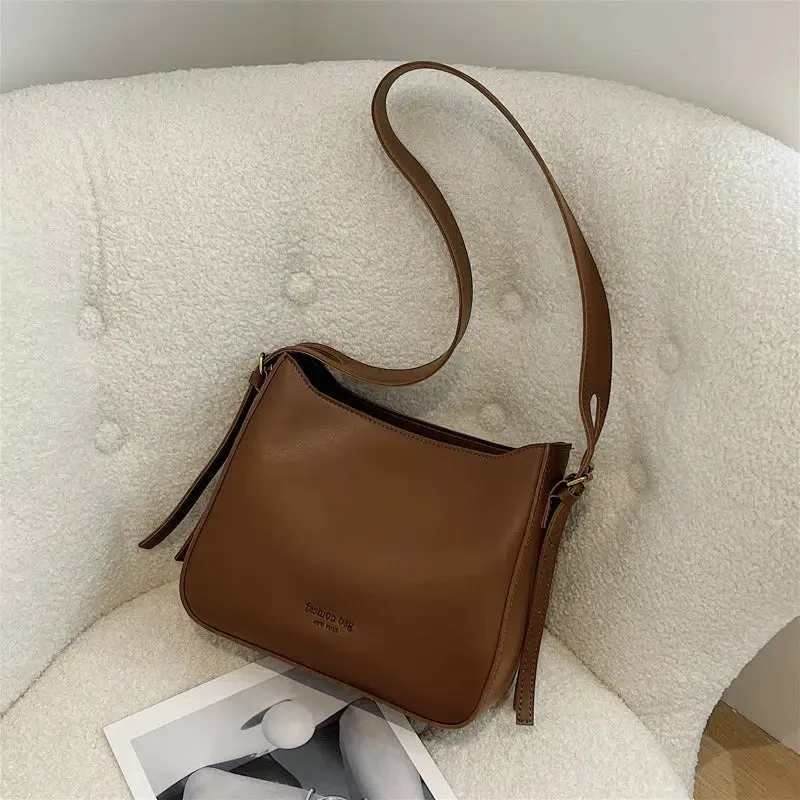 Bunny Charm Leather Shoulder Bag