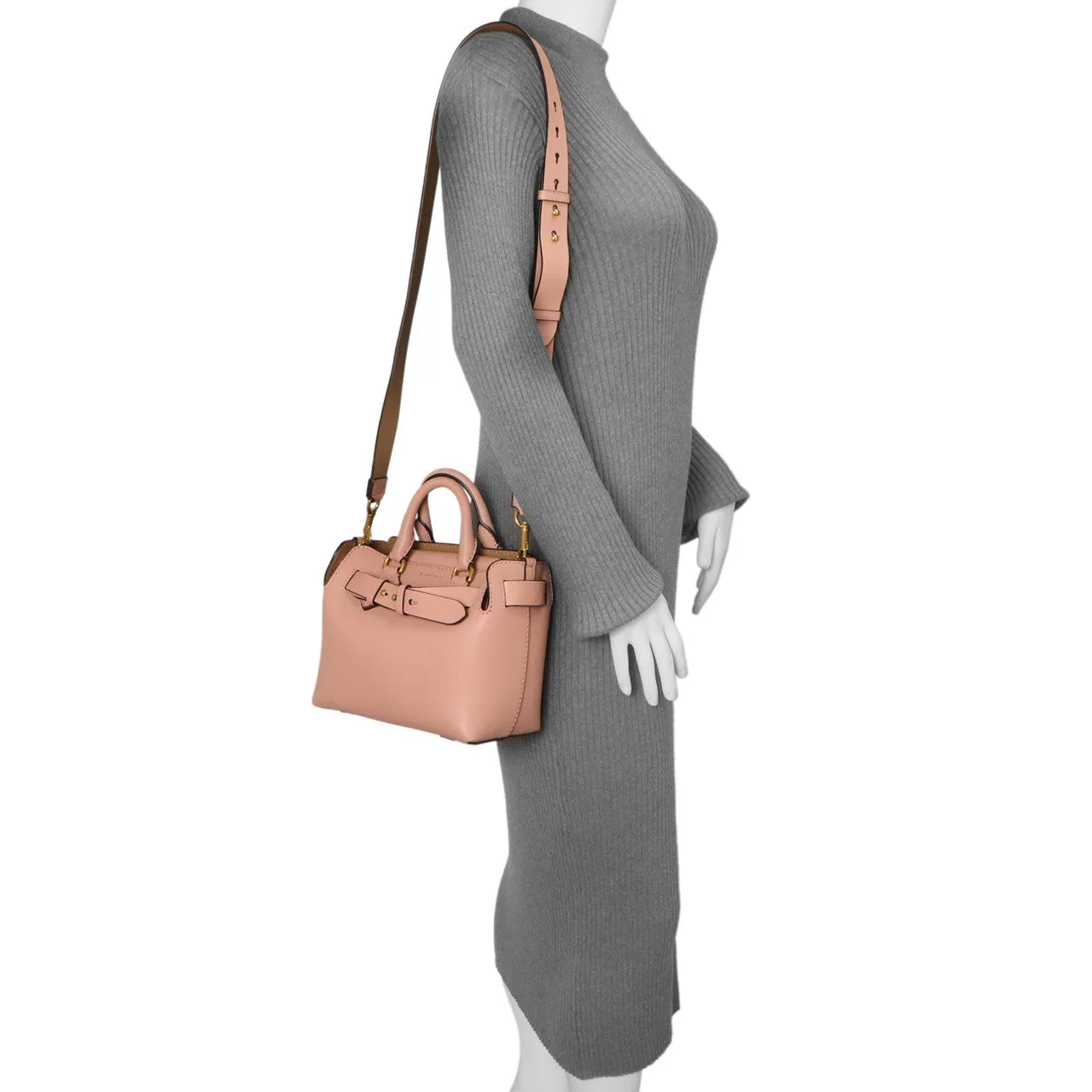 Burberry Ash Rose Soft Grain Calfskin Mini Belt Bag