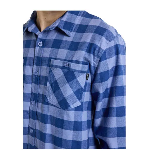 Burton Men's Favorite Long Sleeve Flannel Slate Blue Buffalo Plaid 2024