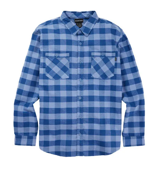 Burton Men's Favorite Long Sleeve Flannel Slate Blue Buffalo Plaid 2024
