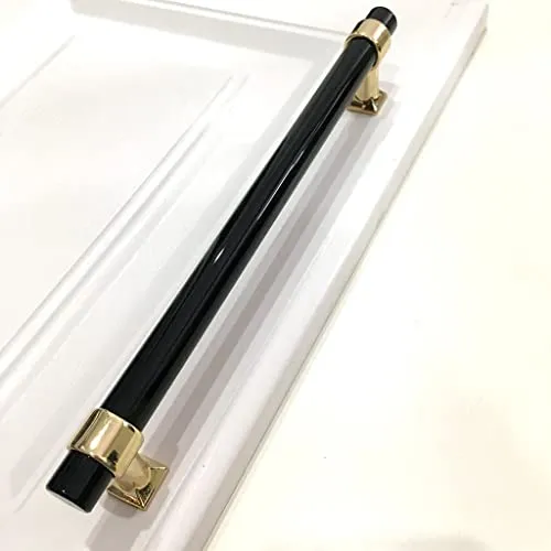 CALANDIS Acrylic Door Cabinet Handle Pull Knob Set 50mm-256mm Gold-228mm
