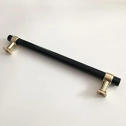 CALANDIS Acrylic Door Cabinet Handle Pull Knob Set 50mm-256mm Gold-228mm