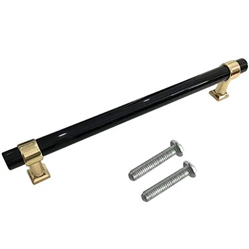 CALANDIS Acrylic Door Cabinet Handle Pull Knob Set 50mm-256mm Gold-228mm