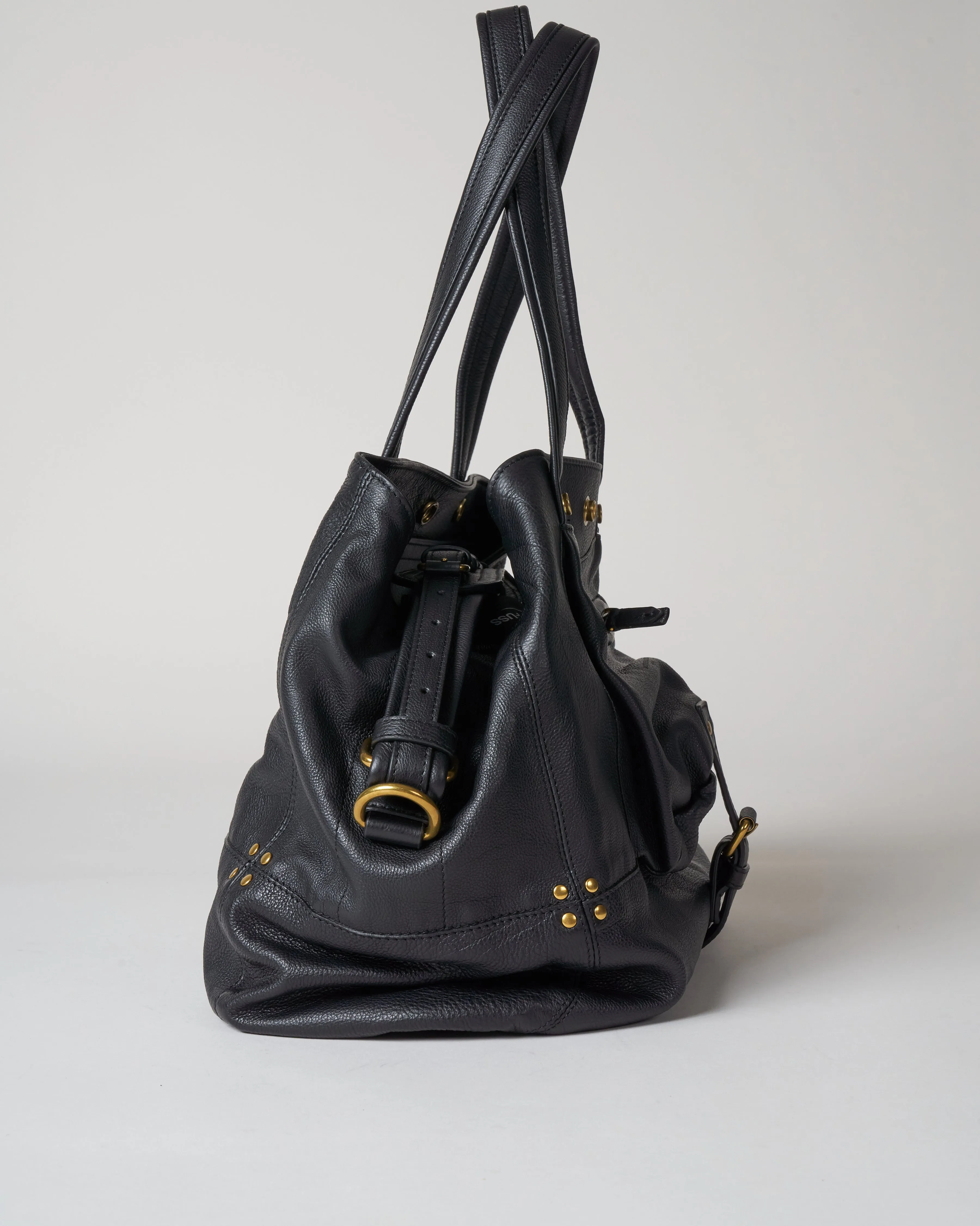 calf skin billy m - noir brass