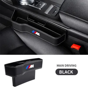 Car Leather Cup Holder Seat Organizer - Multifunctional Storage Box for Car