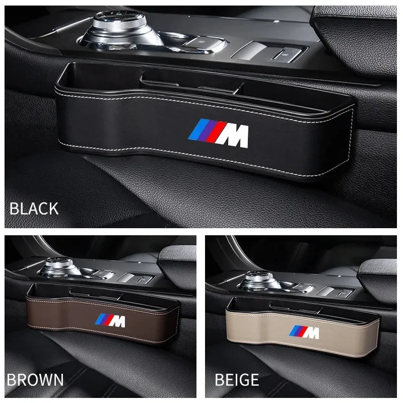 Car Leather Cup Holder Seat Organizer - Multifunctional Storage Box for Car
