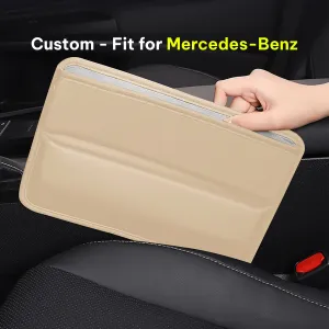 Car Seat Gap Filler Organizer, Multifunctional Pu Leather Console Side Pocket Organizer For Cellphones, Cards, Wallets, Keys MB