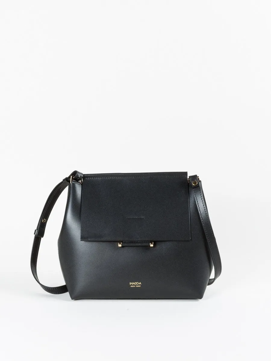 carre shoulder bag - black