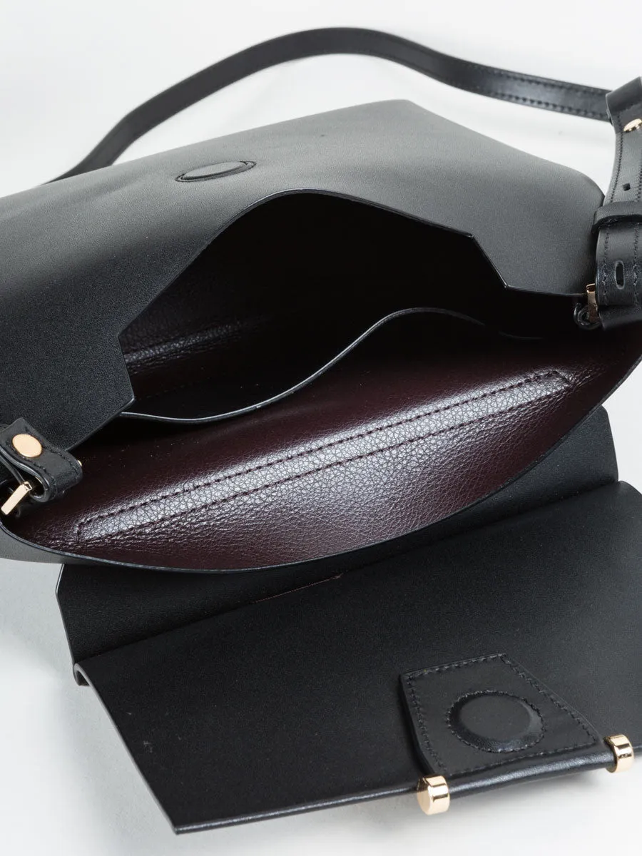 carre shoulder bag - black