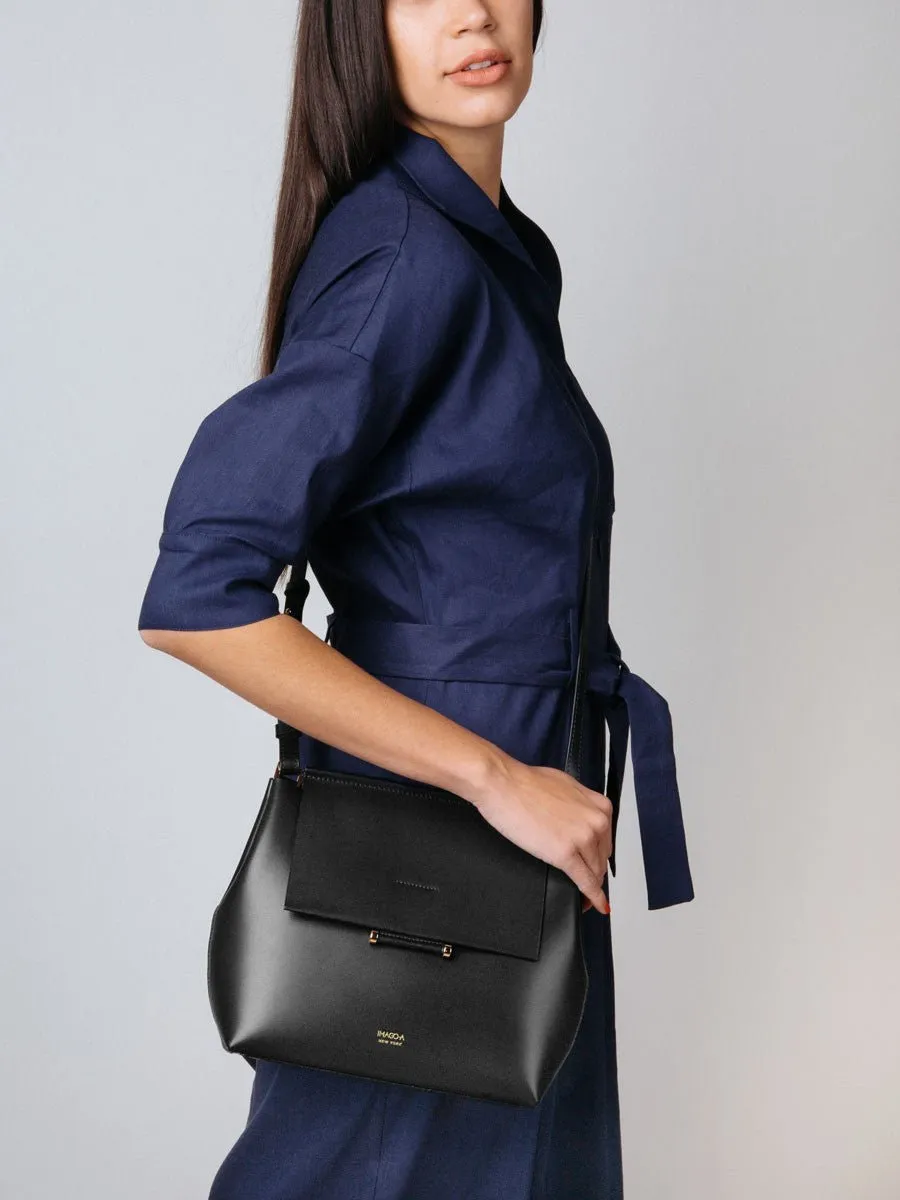carre shoulder bag - black