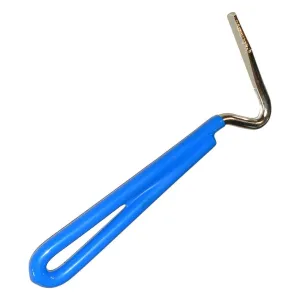 Cattle Boss hoof pick with vinyl dipped handle assorted colours