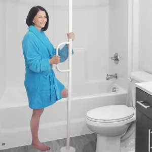 Ceiling to Floor Grab Bar with Handle