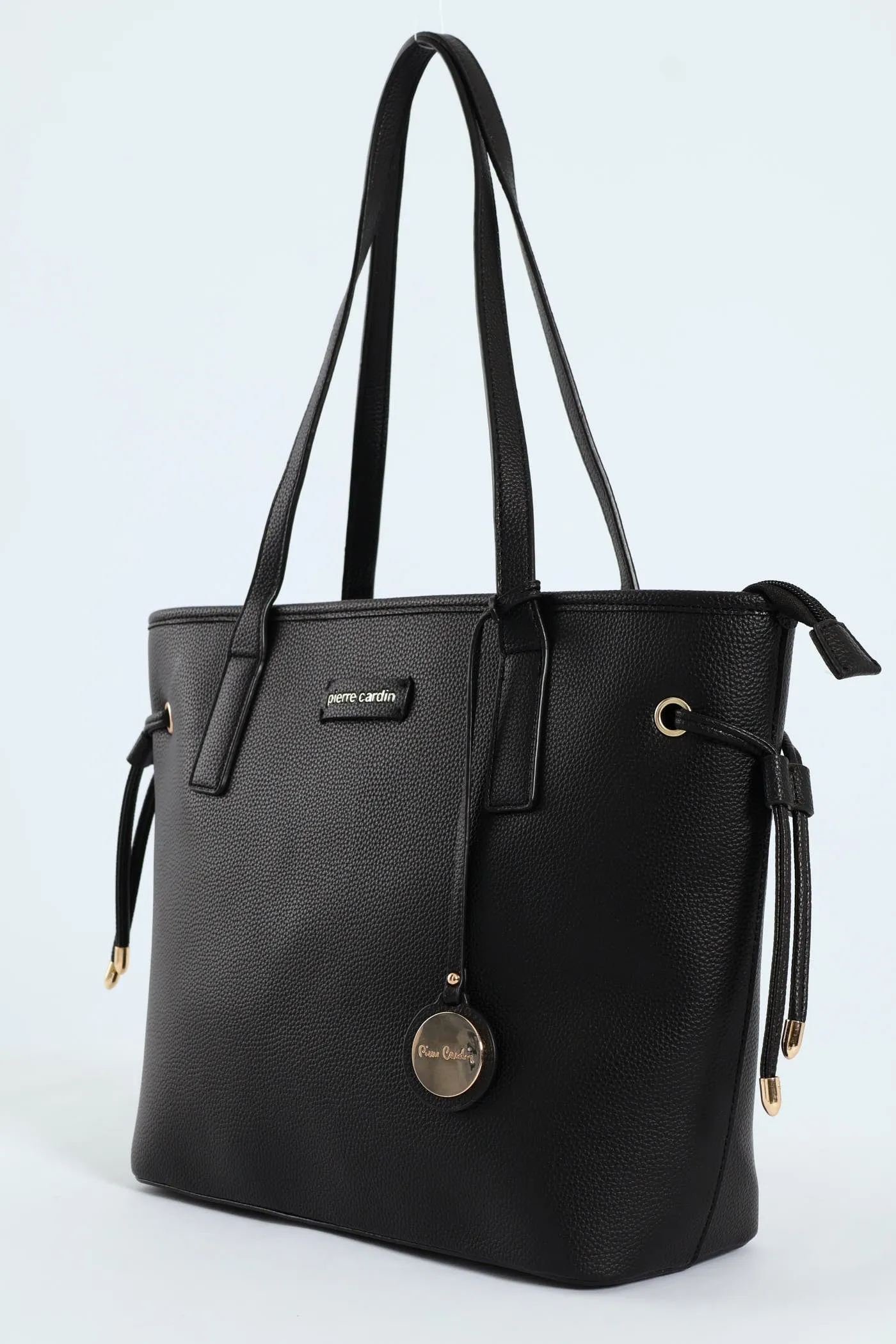 Charlotte Side Strap Tote Bag - Black