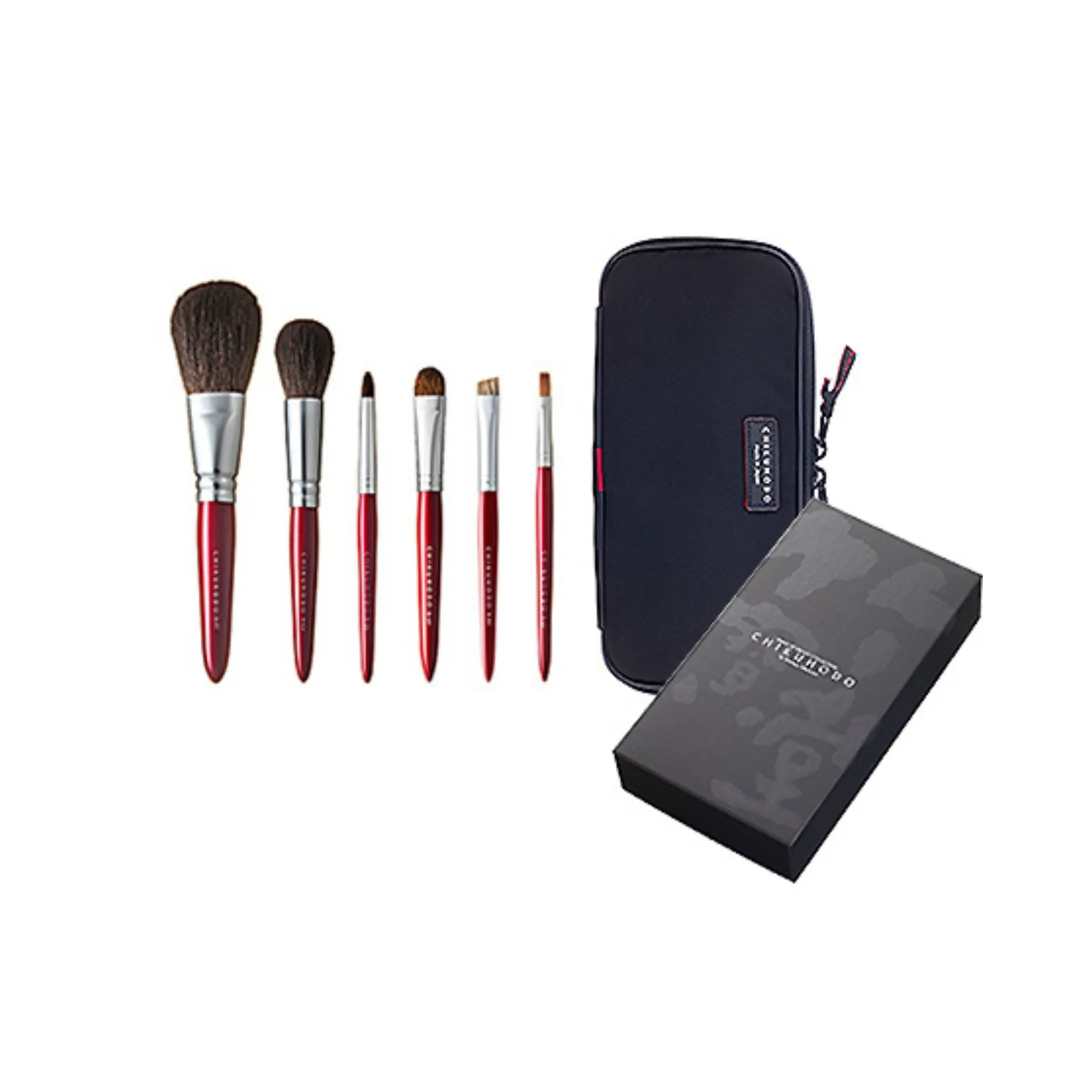 Chikuhodo Regular series 6-piece Set B (S-R-8 Black, S-RR-8 Red)