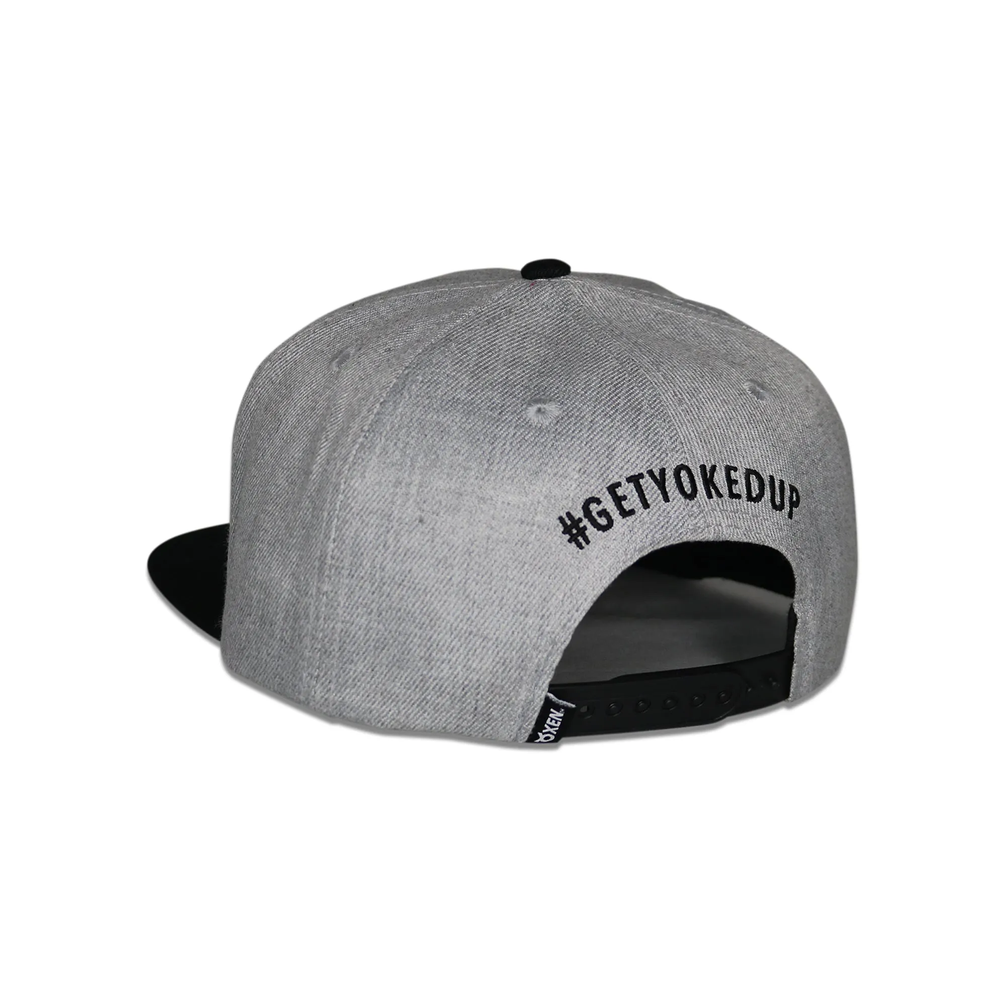 Classic Ring Snapback Hat - Gray / Black