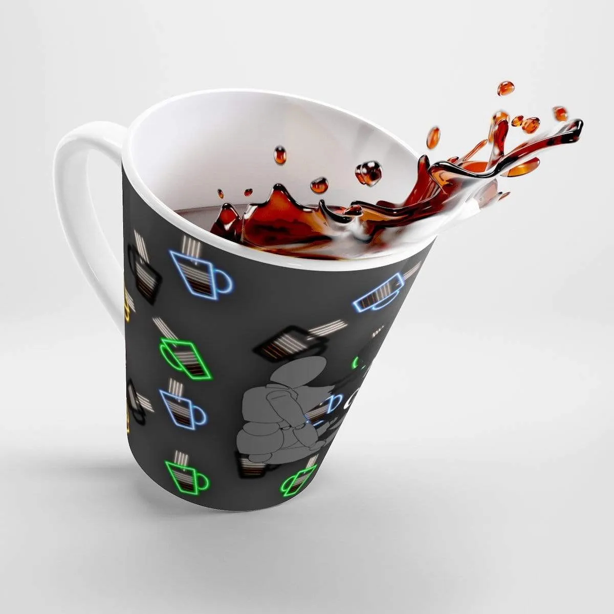 Coffee-Aesthetic.com - Big 4am Neon Latte mug