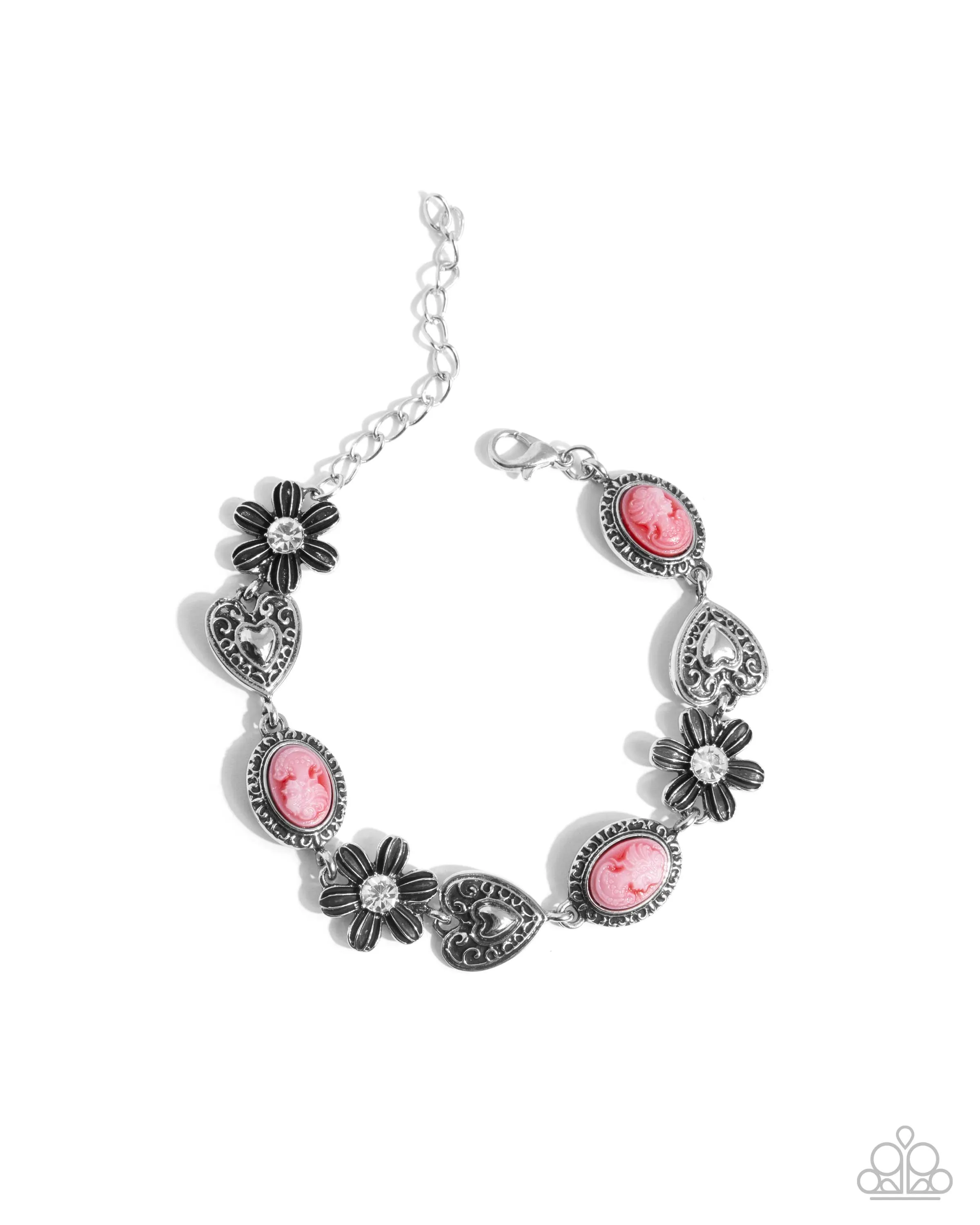 Complete Look - Vintage Story Necklace & Ageless Account Bracelet - Red Set
